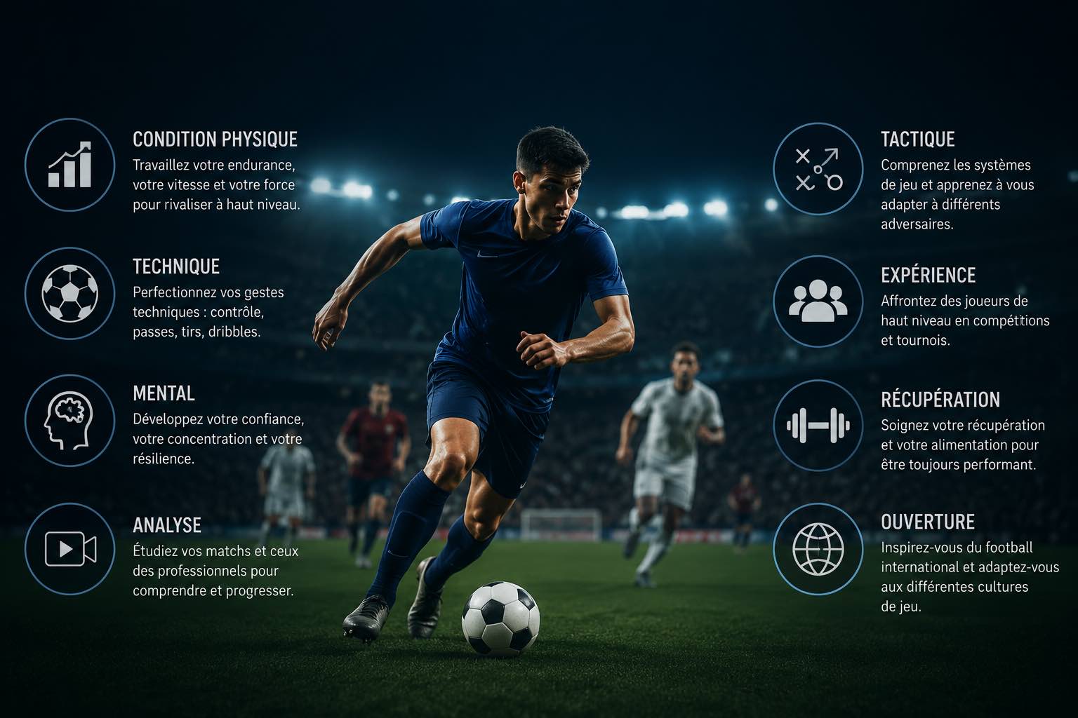 Comment améliorer son niveau pour affronter des adversaires internationaux au football