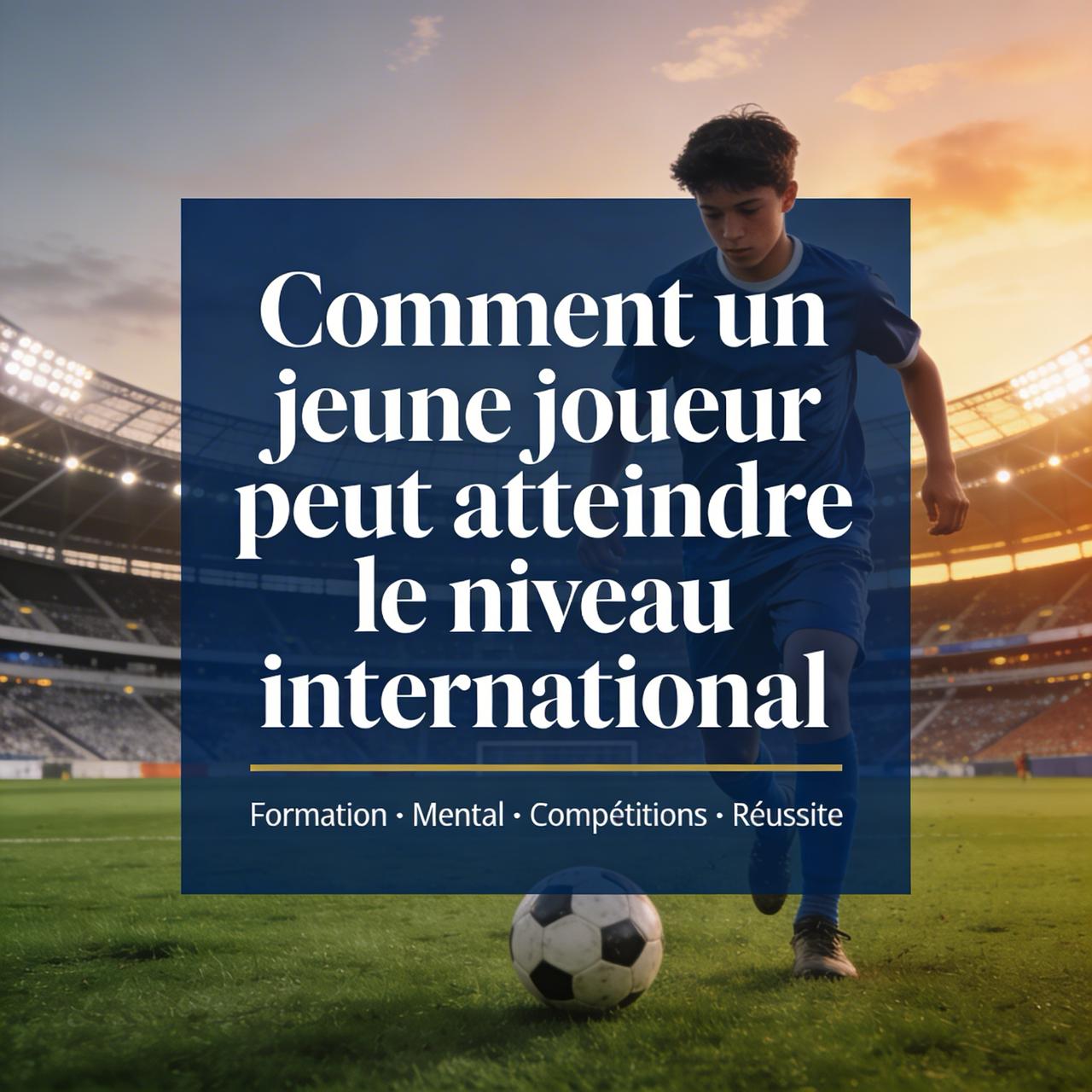 Comment un jeune joueur peut atteindre le niveau international