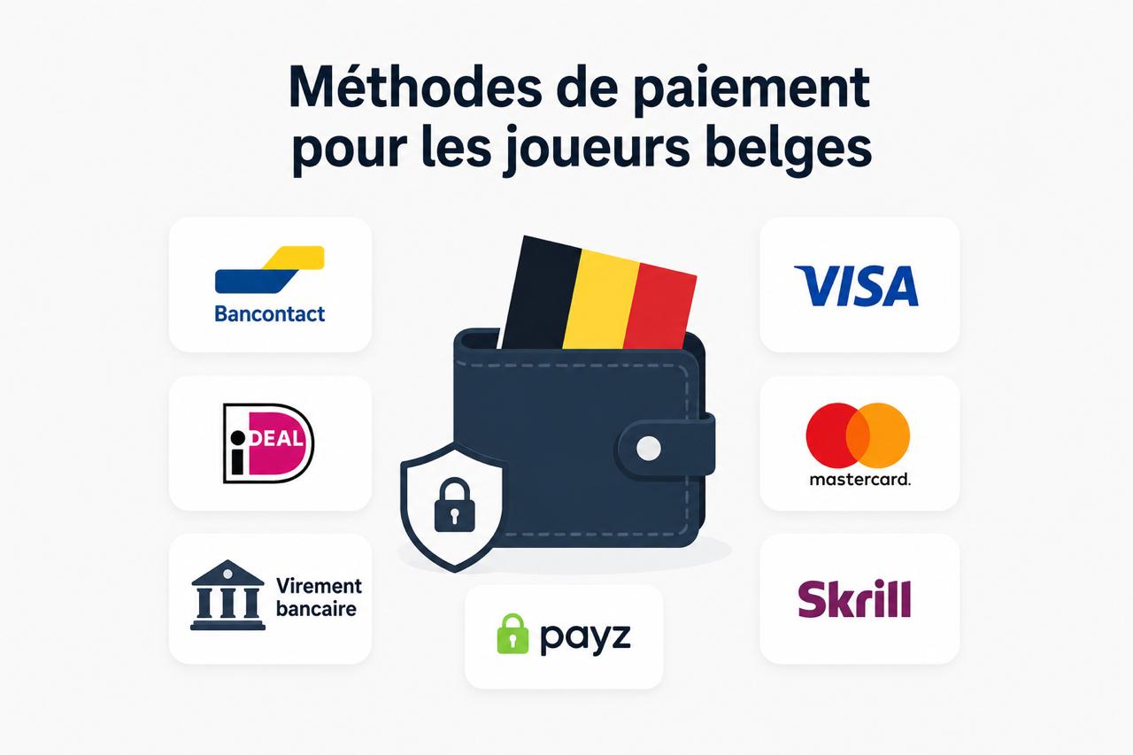 Méthodes de paiement pour les joueurs belges